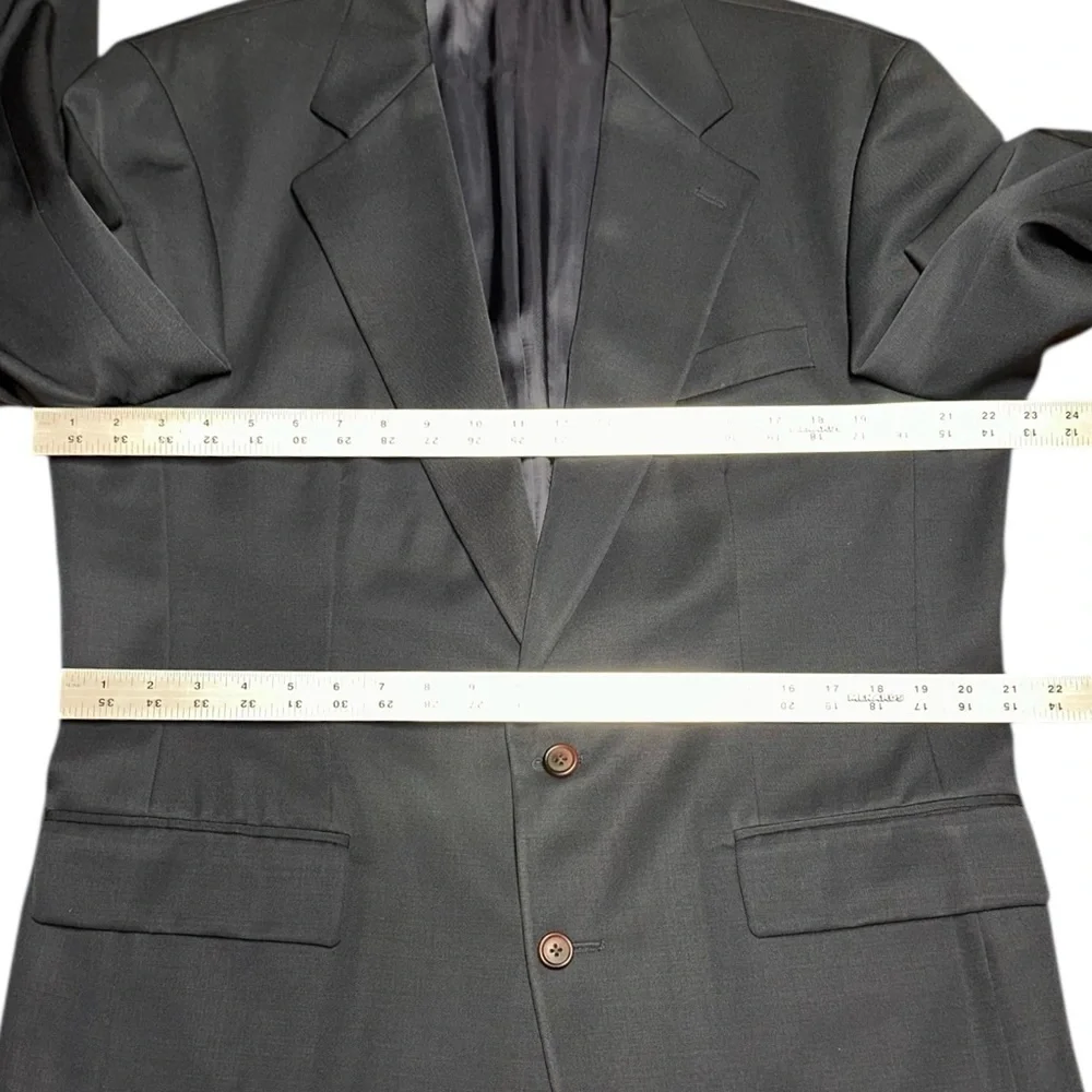Ralph Lauren Men’s Navy Blue 100% Wool Sport Coat Blazer ~ Size 42 Tall
